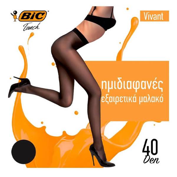 BIC καλσόν Vivant μαύρο 40den medium
