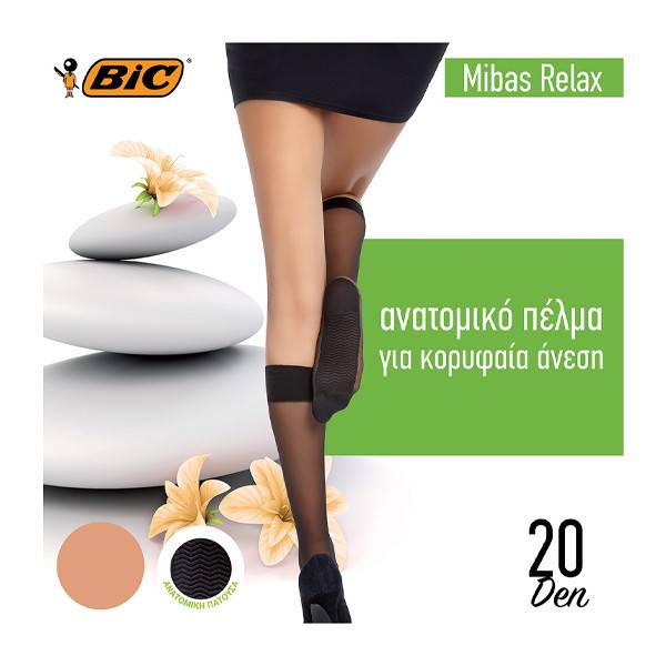 BIC καλτσάκι Mibas Relax μελί 20den one size