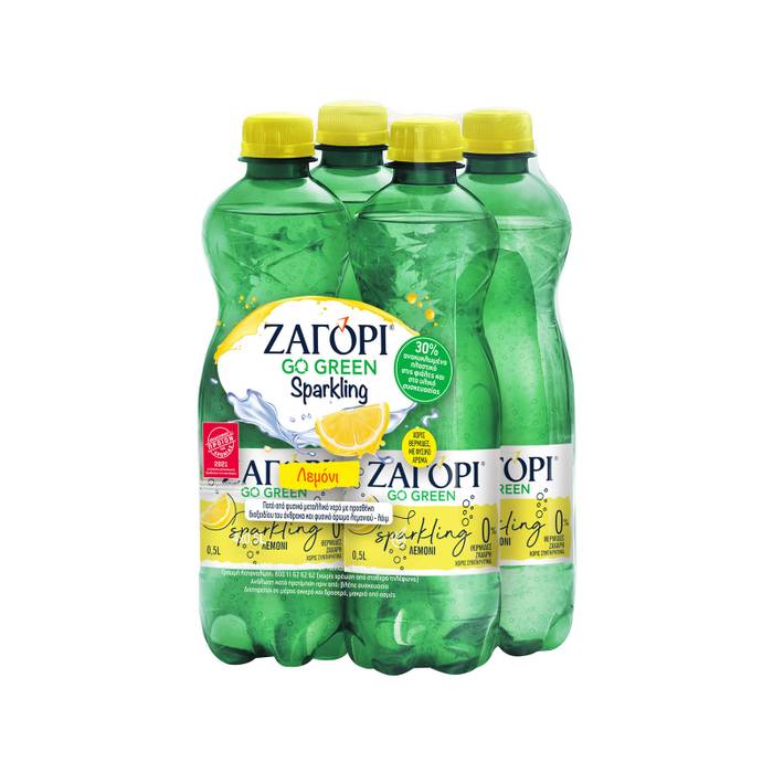 ΖΑΓΟΡΙ ανθρακούχο νερό με λεμόνι 4x500ml