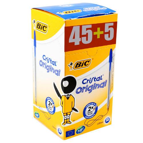 BIC στυλό Cristal Original μπλε 50τεμ