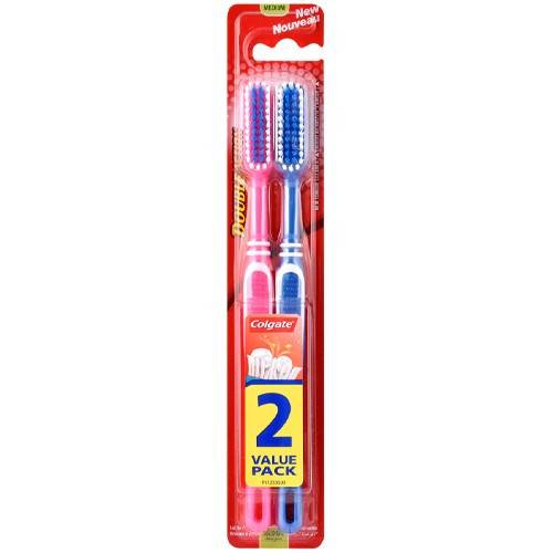 COLGATE οδοντόβουρτσα Double Action μέτρια 2τεμ