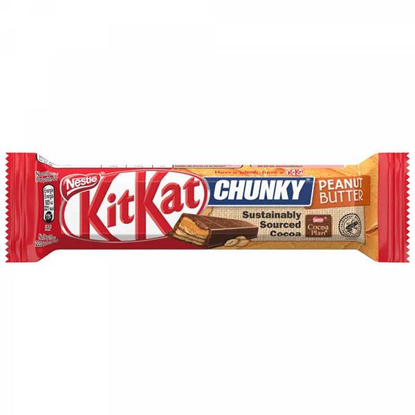 KIT KAT γκοφρέτα chunky με φυστικοβούτυρο 24x42gr