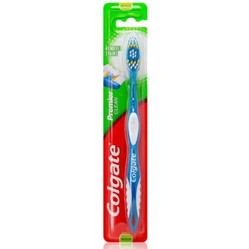 COLGATE οδοντόβουρτσα Premier Clean σε διάφορα χρώματα μέτρια 1τεμ