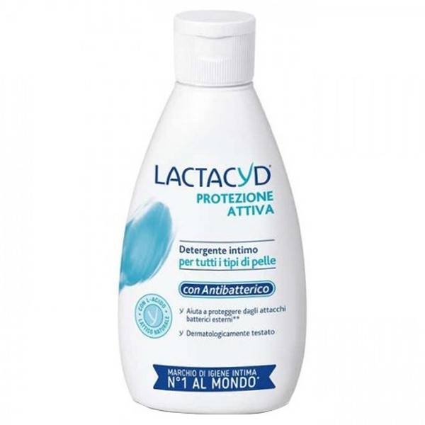 LACTACYD για ευαίσθητες περιοχές protezione attiva αντιβακτηριδιακό 200ml