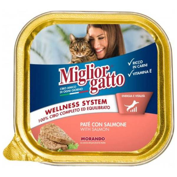 MORANDO Miglior γατοτροφή πατέ σολομός 100gr