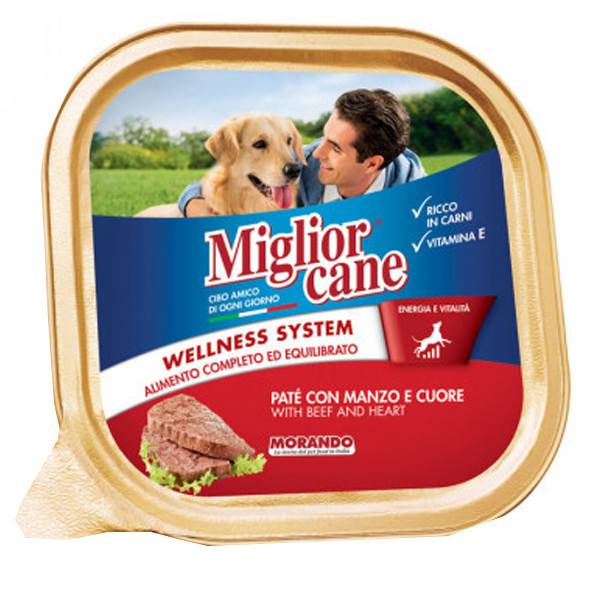 MORANDO Miglior σκυλοτροφή πατέ βοδινό και καρδιά 150gr