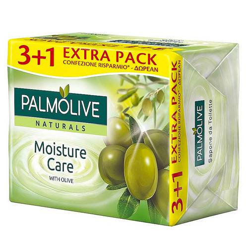 PALMOLIVE σαπούνι naturals με γάλα και ελιά 4x90gr