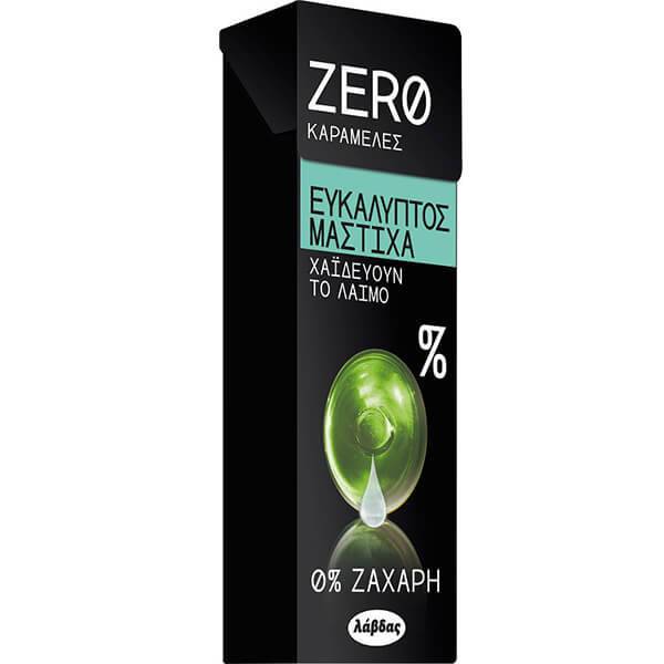 ΛΑΒΔΑΣ Zero καραμέλες Ευκάλυπτος και Μαστίχα 0% ζάχαρη 32gr x 12τεμ