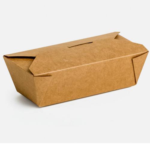 KRAFT delivery box 21,5x16x6,3 19,6x13,9x6,3 2000ml 69oz 50τεμ