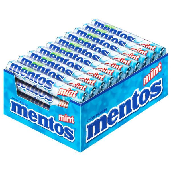 MENTOS τσιχλοκαραμέλες με γεύση μέντα 40x38gr