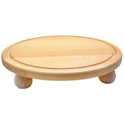 Βάση ξύλινη πίτσας με πόδια 30cm