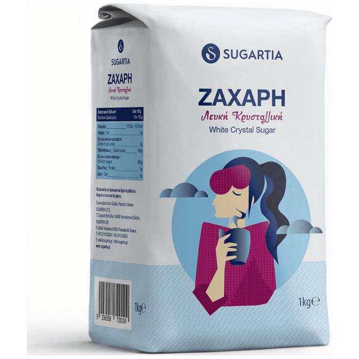 SUGARTIA ζάχαρη λευκή κρυσταλλική 1kg