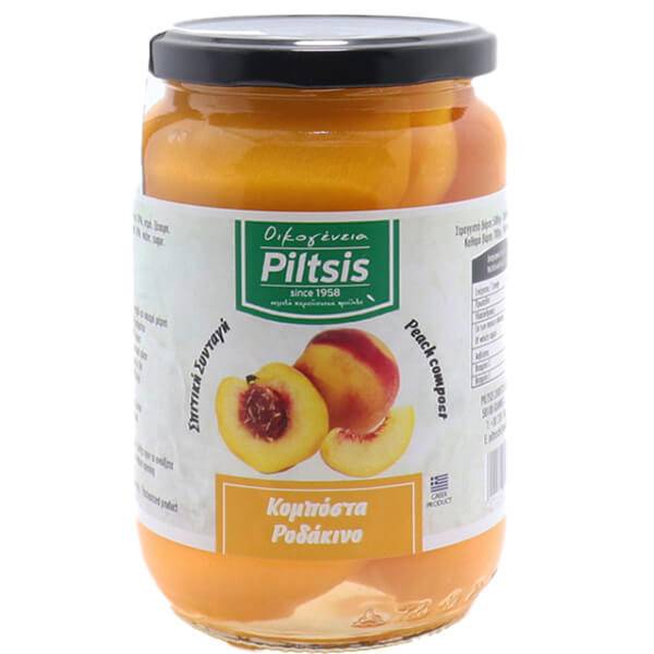 PILTSIS κομπόστα ροδάκινο 720gr