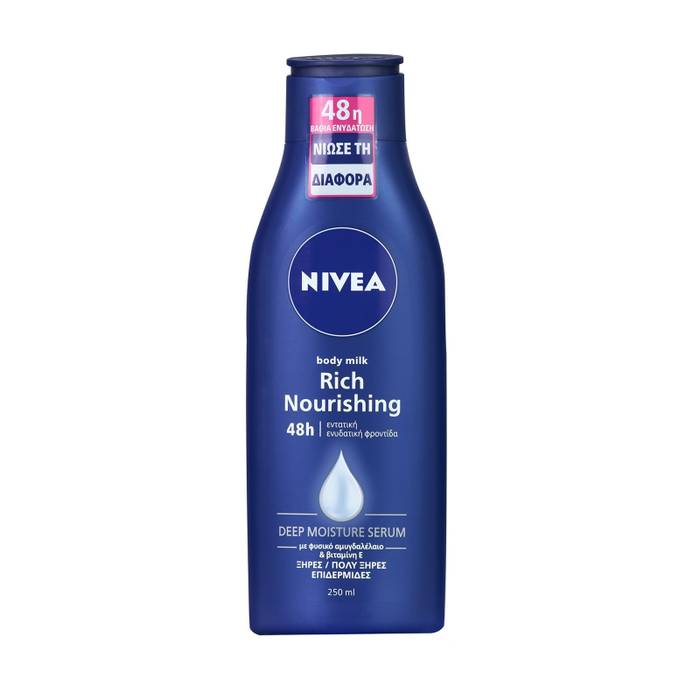 NIVEA κρέμα σώματος rich nourishing με έλαιο αμυγδάλου 250ml