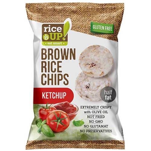 RICE UP chips ολικής ketchup 60gr