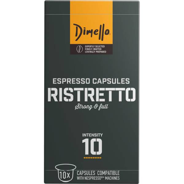 DIMELLO Espresso Ristretto καφές σε κάψουλες συμβατές με μηχανές Nespresso 10x5,6gr