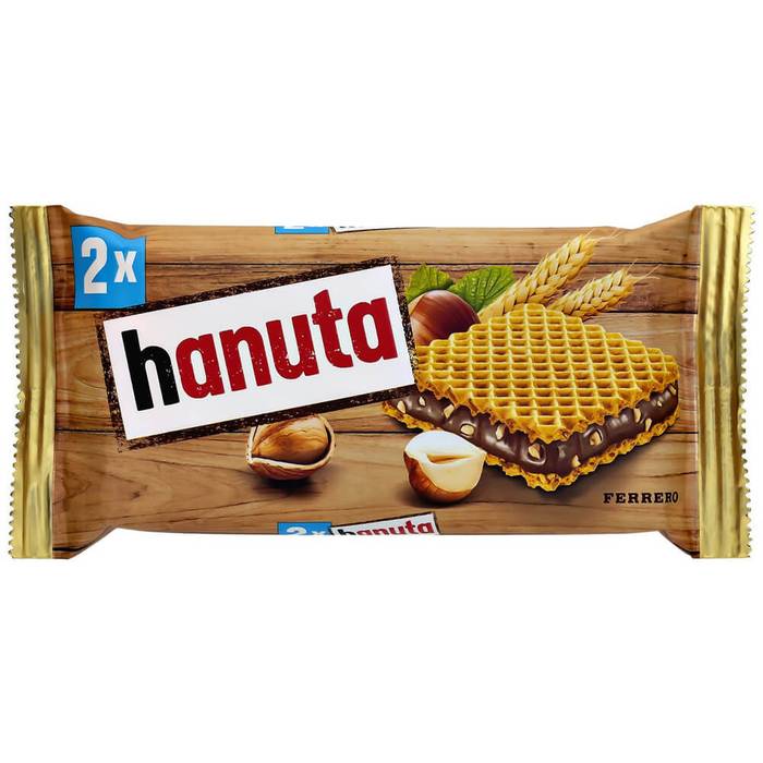 FERRERO Hanuta γκοφρέτα γάλακτος 18x44gr