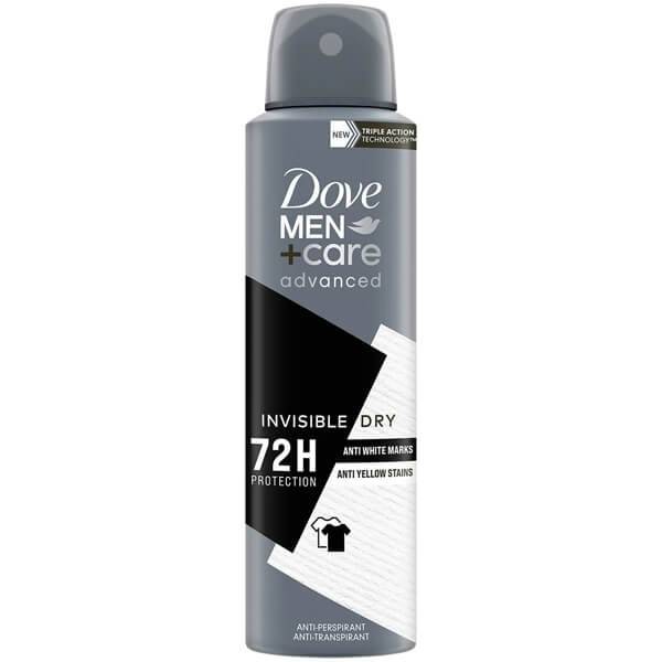 DOVE αποσμητικό σώματος spray Men και Care Advanced Invisible Dry 150ml