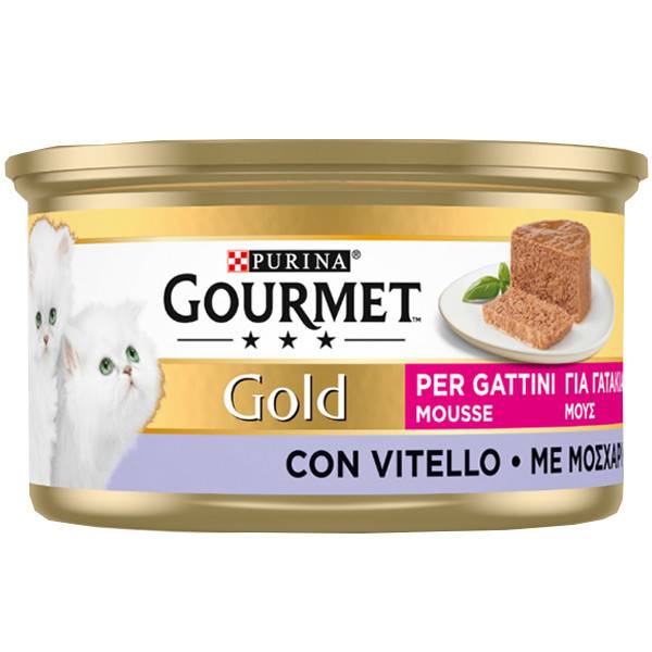 PURINA Gourmet gold γατοτροφή μους μοσχάρι 85gr