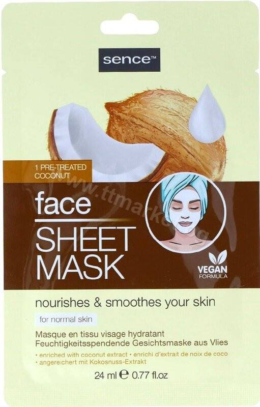 SENCE μάσκα προσώπου coconut 24ml