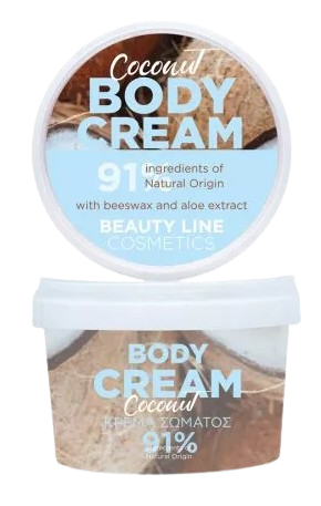 BEAUTY LINE κρέμα σώματος καρύδα 250ml