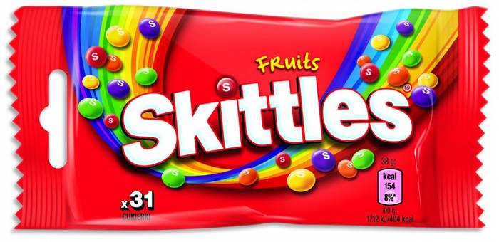 SKITTLES καραμελάκια fruits 38gr