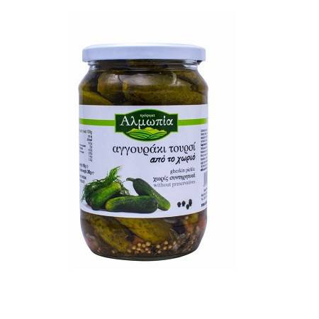 ΑΛΜΩΠΙΑ αγγουράκι τουρσί από το χωριό 690gr
