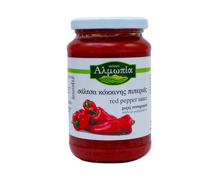 ΑΛΜΩΠΙΑ σάλτσα κόκκινης πιπεριάς 350gr