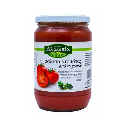 ΑΛΜΩΠΙΑ σάλτσα ντομάτας από το χωριό 690gr