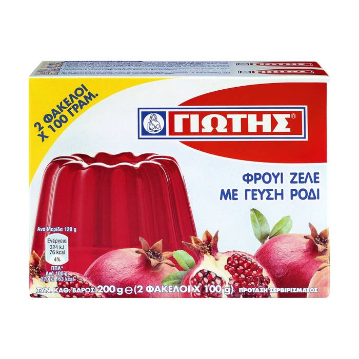 ΓΙΩΤΗΣ φρουί ζελέ με γεύση ρόδι 2x100gr