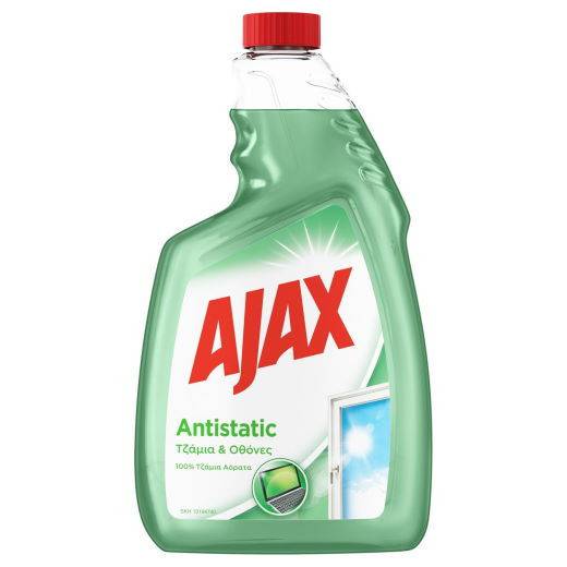 AJAX υγρό καθαριστικό τζαμιών ανταλλακτικό antistatic για τζάμια και οθόνες 750ml
