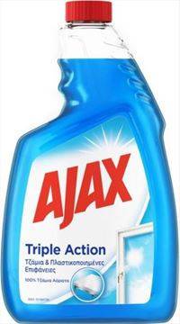 AJAX υγρό καθαριστικό τζαμιών ανταλλακτικό Triple Action 750ml