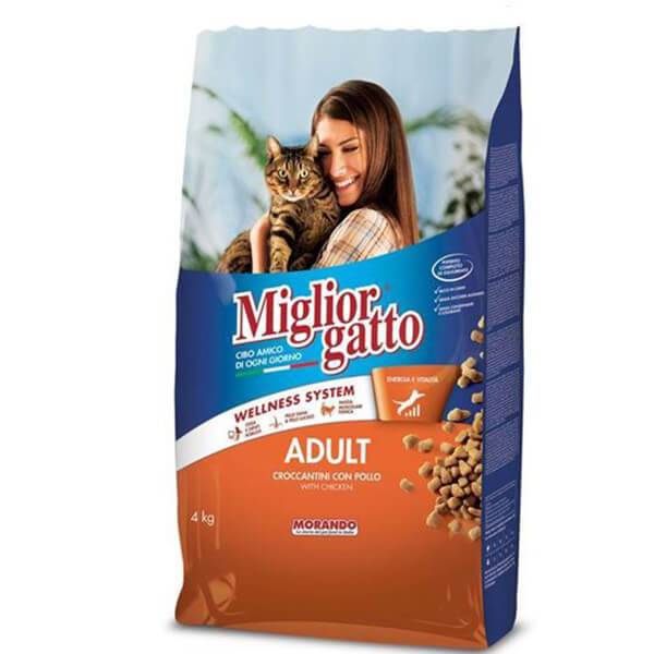 MORANDO Miglior γατοτροφή κροκέτα adult κοτόπουλο 4kg