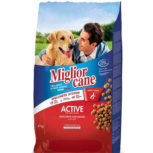 MORANDO Miglior σκυλοτροφή κροκέτα active βοδινό 4kg