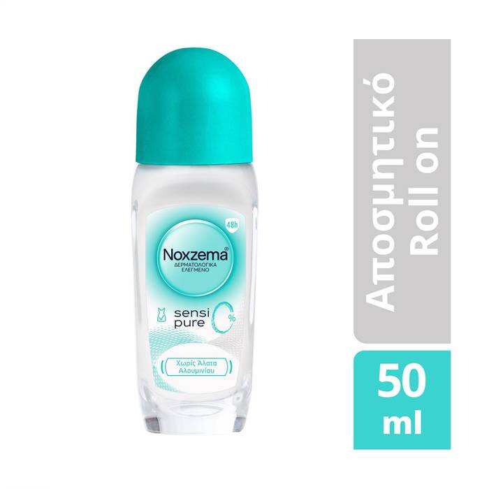 NOXZEMA αποσμητικό σώματος roll-on sensi pure 0% 50ml