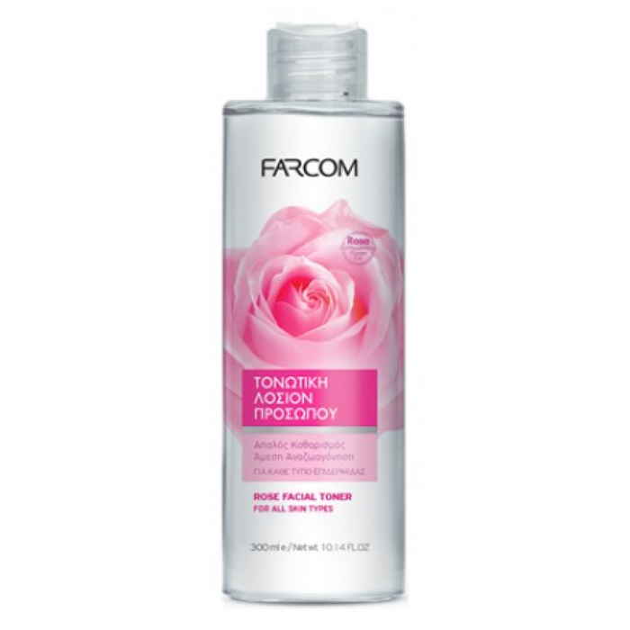 FARCOM HD τονωτική λοσιόν προσώπου με ροδόνερο 300ml