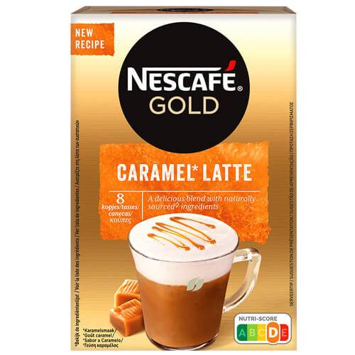 NESCAFE gold στιγμιαίος καφές σε sticks caramel latte 8x17gr