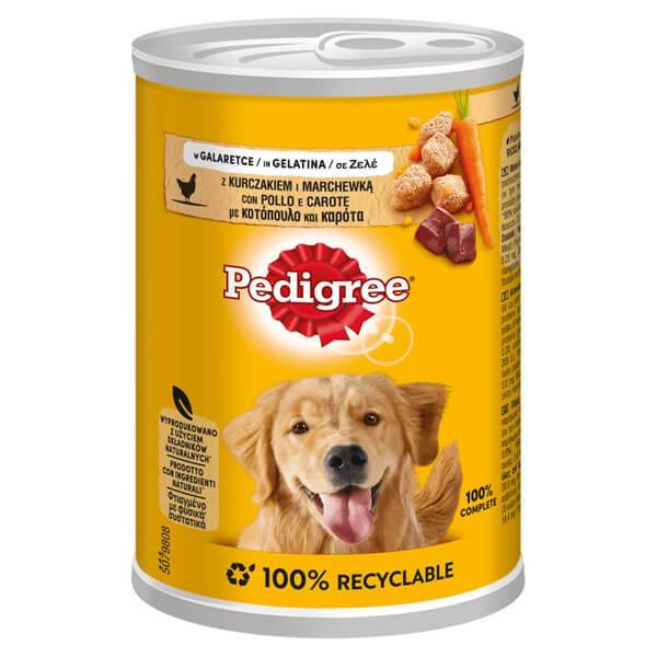 PEDIGREE σκυλοτροφή κονσέρβα κοτόπουλο και καρότο 400gr