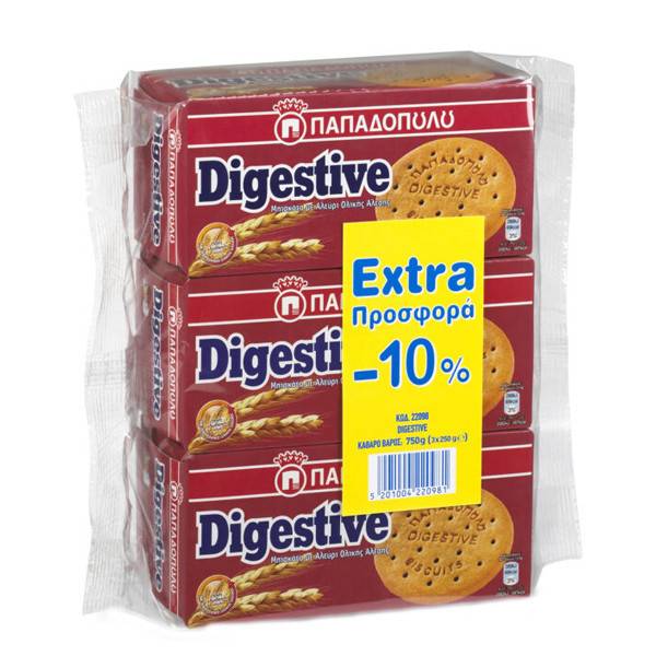 ΠΑΠΑΔΟΠΟΥΛΟΥ μπισκότα digestive 3x250gr