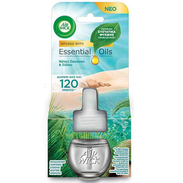 AIR WICK ανταλλακτικό αποσμητικό χώρου Νότες Ωκεανού και Ξύλου 19ml