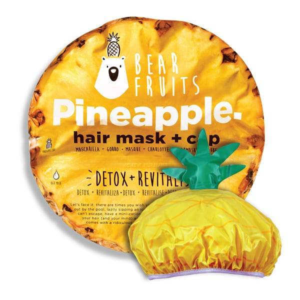 BEAR FRUITS μάσκα μαλλιών με σκουφάκι ανανάς 20ml