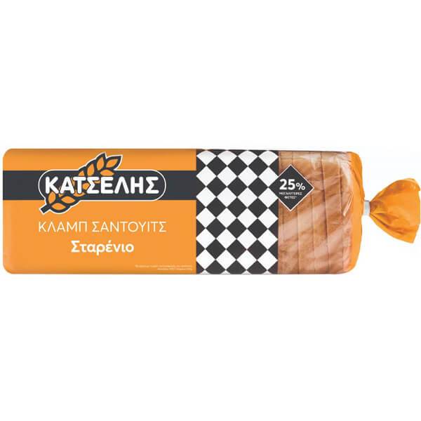 ΚΑΤΣΕΛΗΣ ψωμί για κλαμπ σάντουιτς σταρένιο 1kg