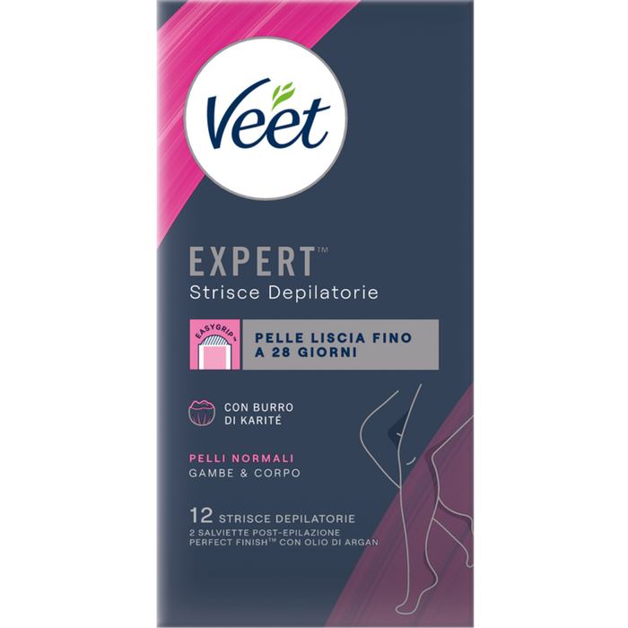 VEET αποτριχωτικές ταινίες expert για τα πόδια normal 12τεμ
