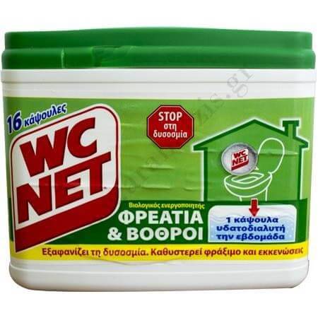 WC NET καθαριστικό για φρεάτια και βόθρους 16τεμ 288gr