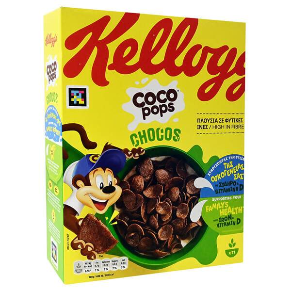 KELLOGG'S δημητριακά coco pops chocos 330gr