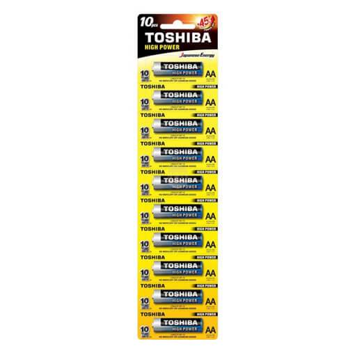 TOSHIBA μπαταρία αλκαλικές AA 10τεμ