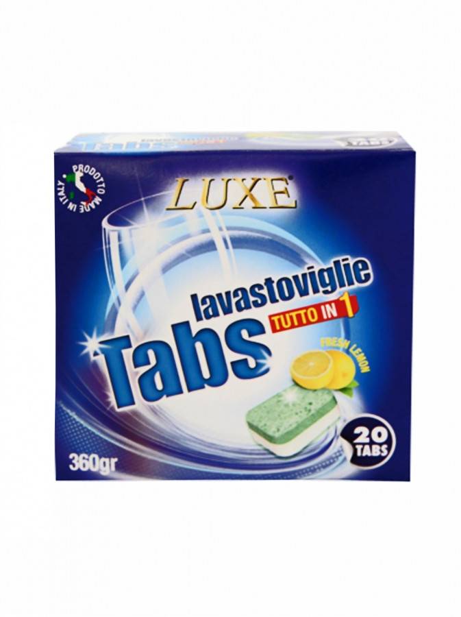 LUXE ταμπλέτες πλυντηρίου πιάτων με λεμόνι 360gr
