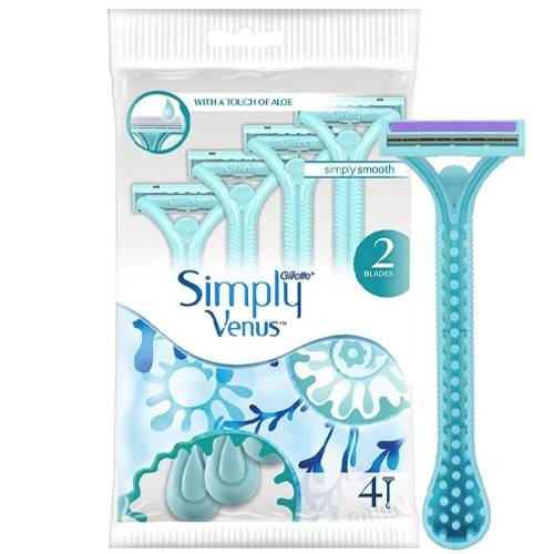 GILLETTE ξυραφάκια venus simply smooth aloe vera 4τεμ