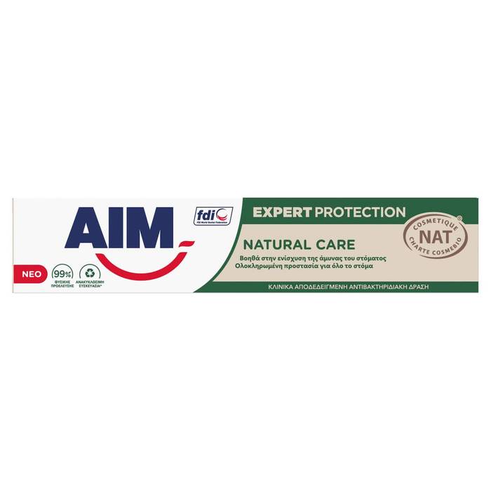 AIM οδοντόκρεμα expert protection natural care 75ml