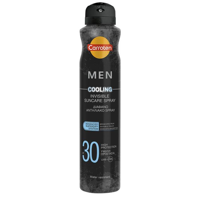CARROTEN αντιηλιακό διάφανο spray Men Cooling SPF30 200ml